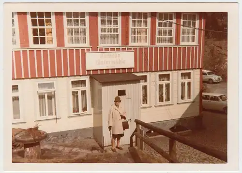 (F10170) Orig. Foto Clausthal-Zellerfeld, Kurhaus Untermühle, Farbfoto nach 1945