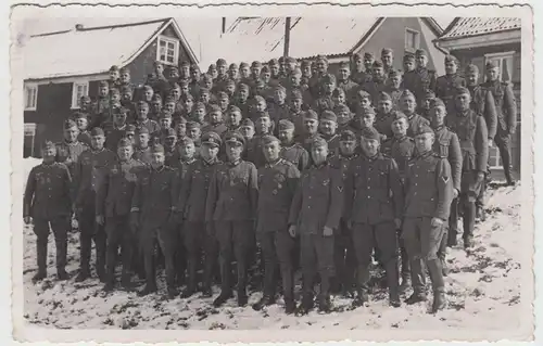 (F10053) Orig. Foto deutsche Soldaten, Gruppenbild im Winter 1930/40er