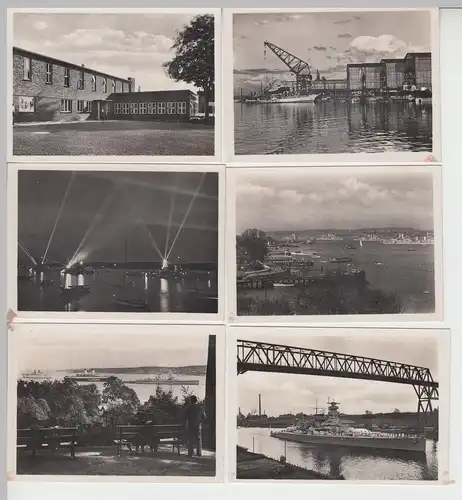 (F10038) 10x Orig. Foto Kiel, verschiedene Motive Kauffotos 1930/40er