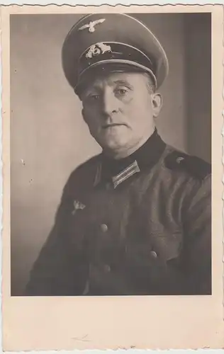 (F10035) Orig. Foto Porträt deutscher Soldat, 1930/40er