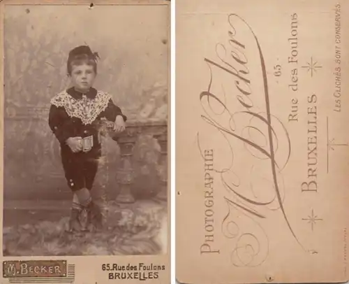 (F10) Original Foto um 1900 Junge (Kabinettfoto)