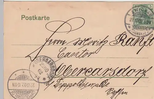 (105325) AK Zwickau, Kaiserliches Postamt 1902