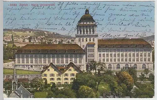 (32347) AK Zürich, Neue Universität, 1920