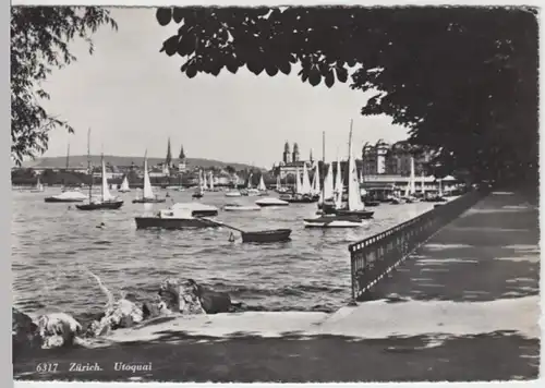 (14627) Foto AK Zürich, Utoquai, nach 1945