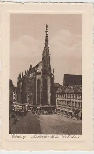 (99021) AK Würzburg, Marienkapelle mit Falkenhaus, 1924