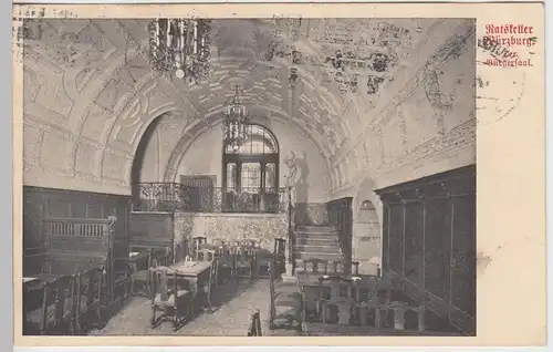 (89836) AK Würzburg, Bürgersaal im Ratskeller, 1925