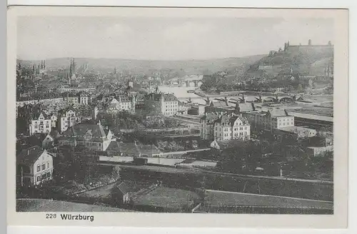 (76060) AK Würzburg, Stadtansicht, vor 1945