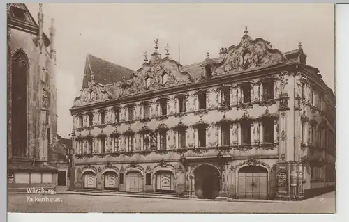 (74873) Foto AK Würzburg, Falkenhaus, 1920er