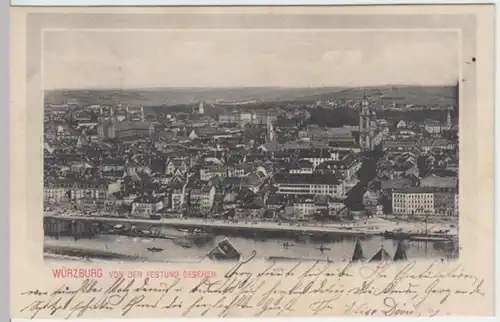 (2825) AK Würzburg, Panorama 1903