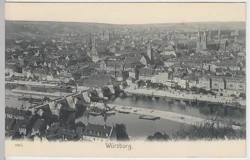 (25795) AK Würzburg, Panorama 1906