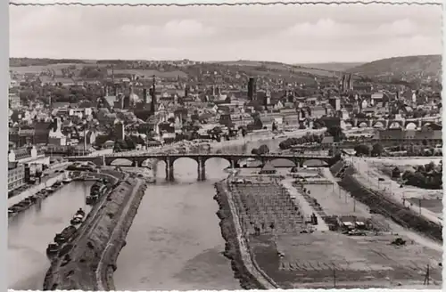 (21492) Foto AK Würzburg, Panorama, nach 1945