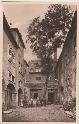 (114377) AK Würzburg, Hof Bronnbachergasse 8, vor 1945