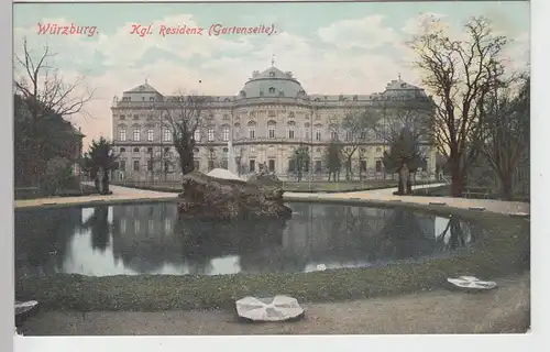 (107541) AK Würzburg, Kgl. Residenz (Gartenseite), 1910/20er