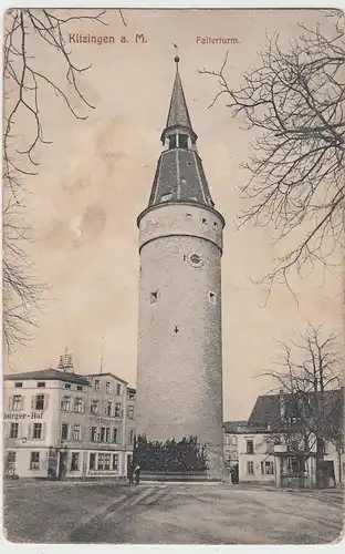 (105937) AK Kitzingen, Falterturm, Würzburger Hof, um 1911