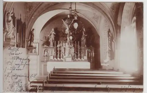 (103232) Foto AK Würzburg, Altar in einer Kirche, 1909