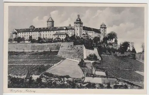 (101352) AK Würzburg, Festung Marienberg 1943-50er