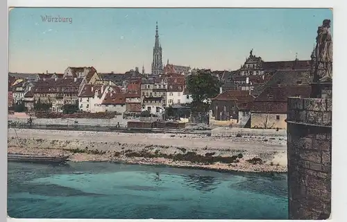 (101349) AK Würzburg, Stadtansicht mit Marienkapelle, vor 1945