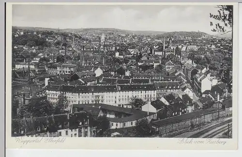 (95342) AK Wuppertal Elberfeld, Blick vom Kiesberg, vor 1945