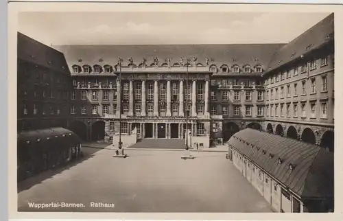 (84686) Foto AK Wuppertal Barmen, Rathaus vor 1945