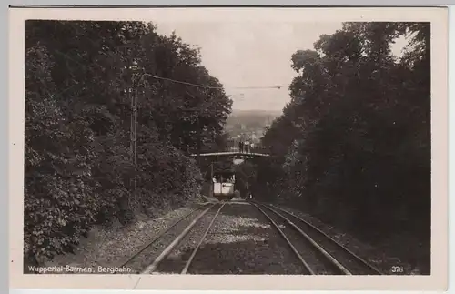 (43267) Foto AK Wuppertal-Barmen, Bergbahn 1942