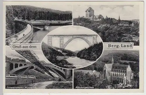 (39296) AK Bergisches Land, Mehrbild Wuppertal, Altenberg, Remscheid 1940