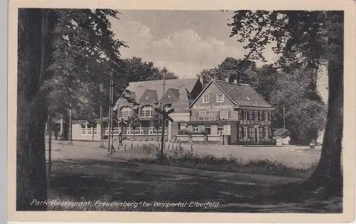 (112995) AK Wuppertal Elberfeld, Park-Restaurant Freudenberg 1920/30er