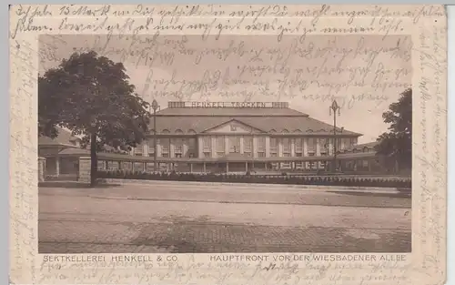 (97675) AK Biebrich, Wiesbaden, Sektkellerei Henkell & Co 1914-18