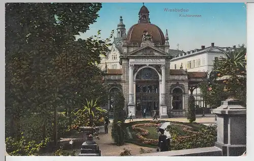 (94825) AK Wiesbaden, Kochbrunnen, 1915