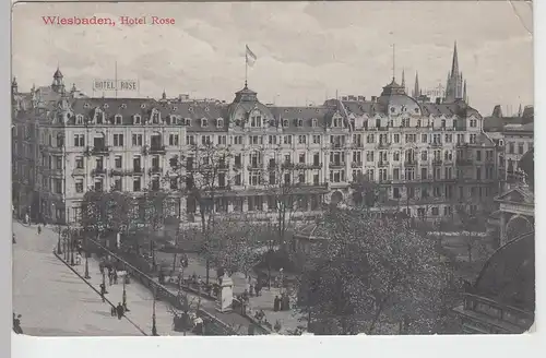 (91439) AK Wiesbaden, Hotel Rose 1910