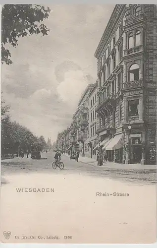 (83636) AK Wiesbaden, Rheinstraße 1904