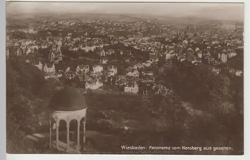 (81902) Foto AK Wiesbaden, Panorama vom Neroberg, vor 1945