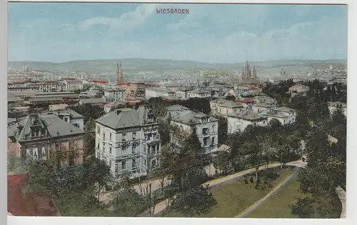 (72135) AK Wiesbaden, Panorama, vor 1945