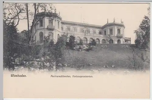 (56583) AK Wiesbaden, Paulinenschlösschen, Kurhausprovisorium, 1905