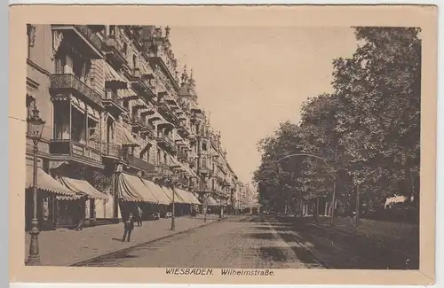 (42572) AK Wiesbaden, Wilhelmstraße, vor 1945