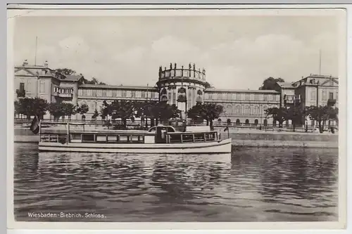 (36449) Foto AK Wiesbaden-Biebrich, Schloß, 1937