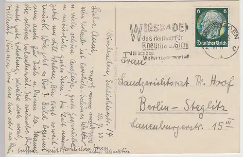 (36409) Foto AK Wiesbaden, Nassauisches Landestheater, 1933