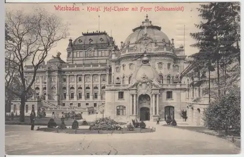 (2554) AK Wiesbaden, Kgl. Hoftheater, Foyer 1911