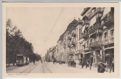 (20274) AK Wiesbaden, Rheinstraße, vor 1945