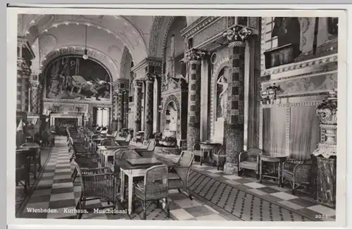 (18047) Foto AK Wiesbaden, Kurhaus, Muschelsaal 1936