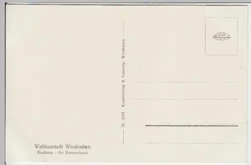(18044) Foto AK Wiesbaden, Kurhaus, Großer Konzertsaal 1936