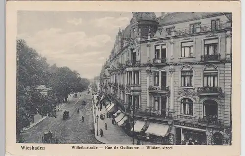 (105820) AK Wiesbaden, Wilhelmstraße, vor 1945