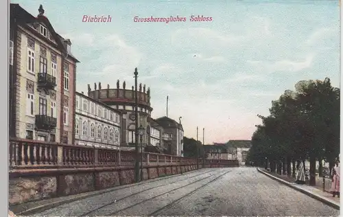 (100859) AK Biebrich, Wiesbaden, Großherzogliches Schloss, aus Leporello, bis 19