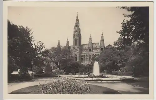 (45463) Foto AK Wien, Rathaus, vor 1945