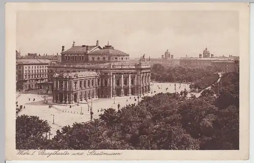 (107579) AK Wien, Burgtheater und Staatsmuseum, 1928