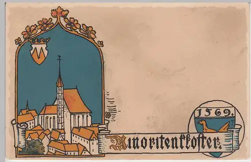 (105390) Künstler AK Wien, Minoritenkloster um 1905