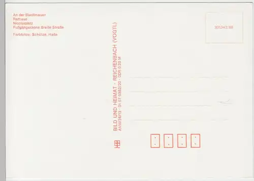 (99342) AK Wernigerode, Mehrbildkarte, 1988