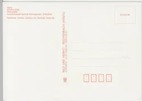 (99340) AK Wernigerode, Mehrbildkarte, 1988