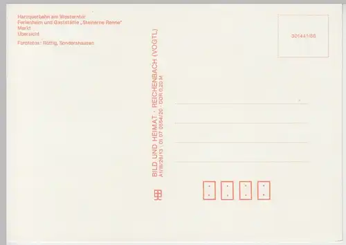 (99335) AK Wernigerode, Mehrbildkarte, 1988