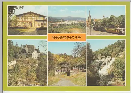 (99333) AK Wernigerode, Mehrbildkarte, 1987