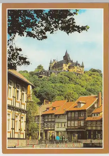 (99332) AK Wernigerode, Blick zum Schloss, 1979